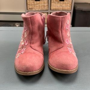 Great Condition Suede Toddler Pink Cowgirl Boots